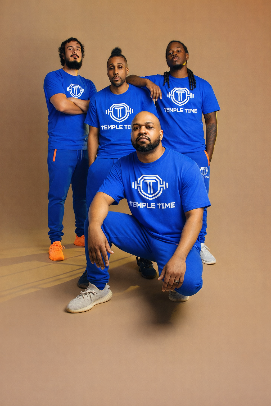 Temple Time Classic Crew-Neck Tee (Royal Blue)