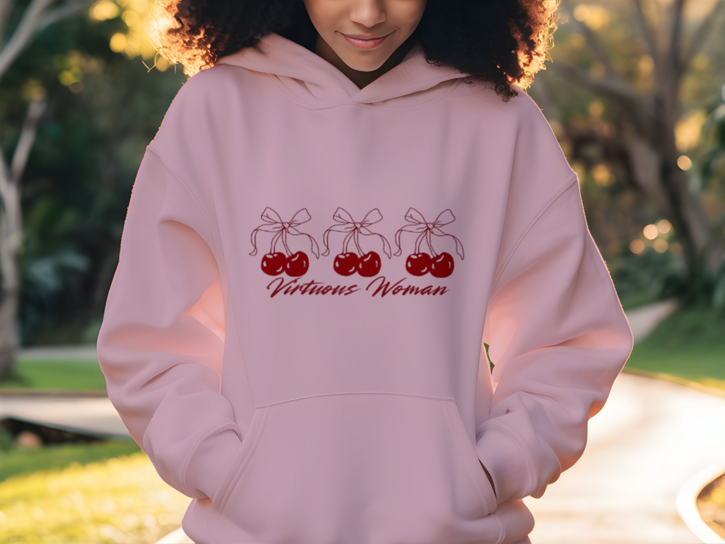 Virtuous Woman Hoodie – Cherry Edition