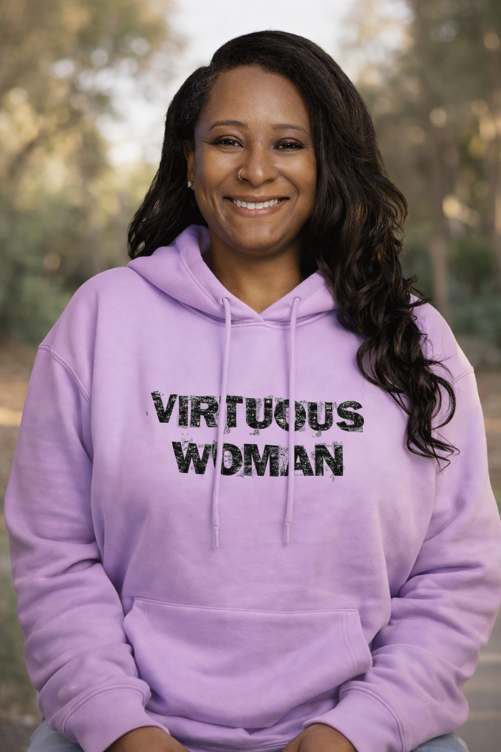 Virtuous Woman Hoodie – Lavender Edition