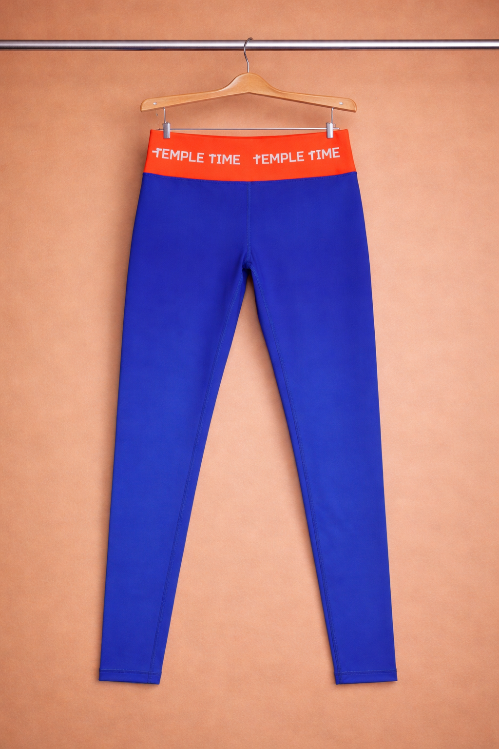 Temple Time Ombré Performance Leggings (Royal Blue to Purple)