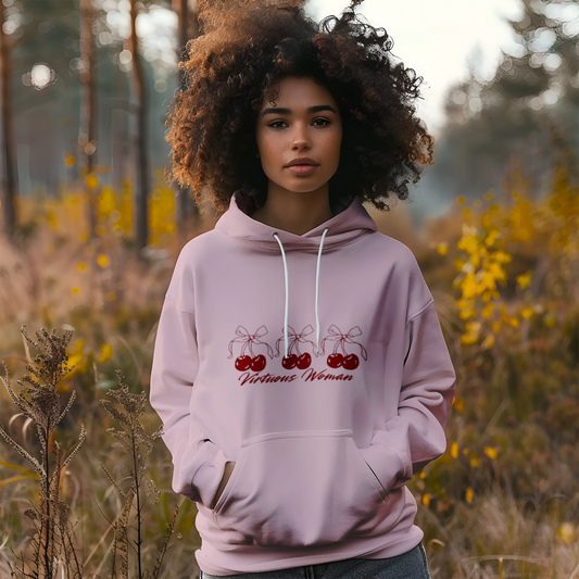 Virtuous Woman Hoodie – Cherry Edition