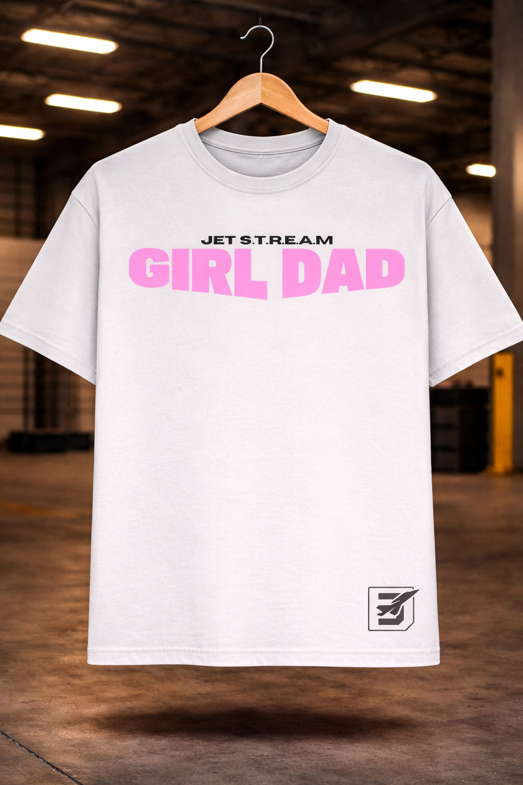 JET S.T.R.E.A.M. Girl Dad Tee (Classic Pink) 💕